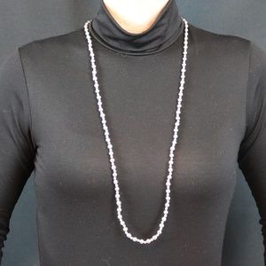 NWT silver bead necklace
